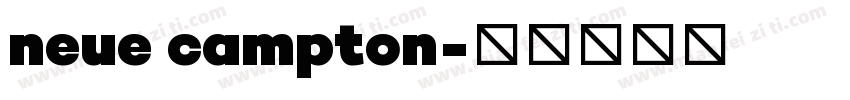 neue campton字体转换